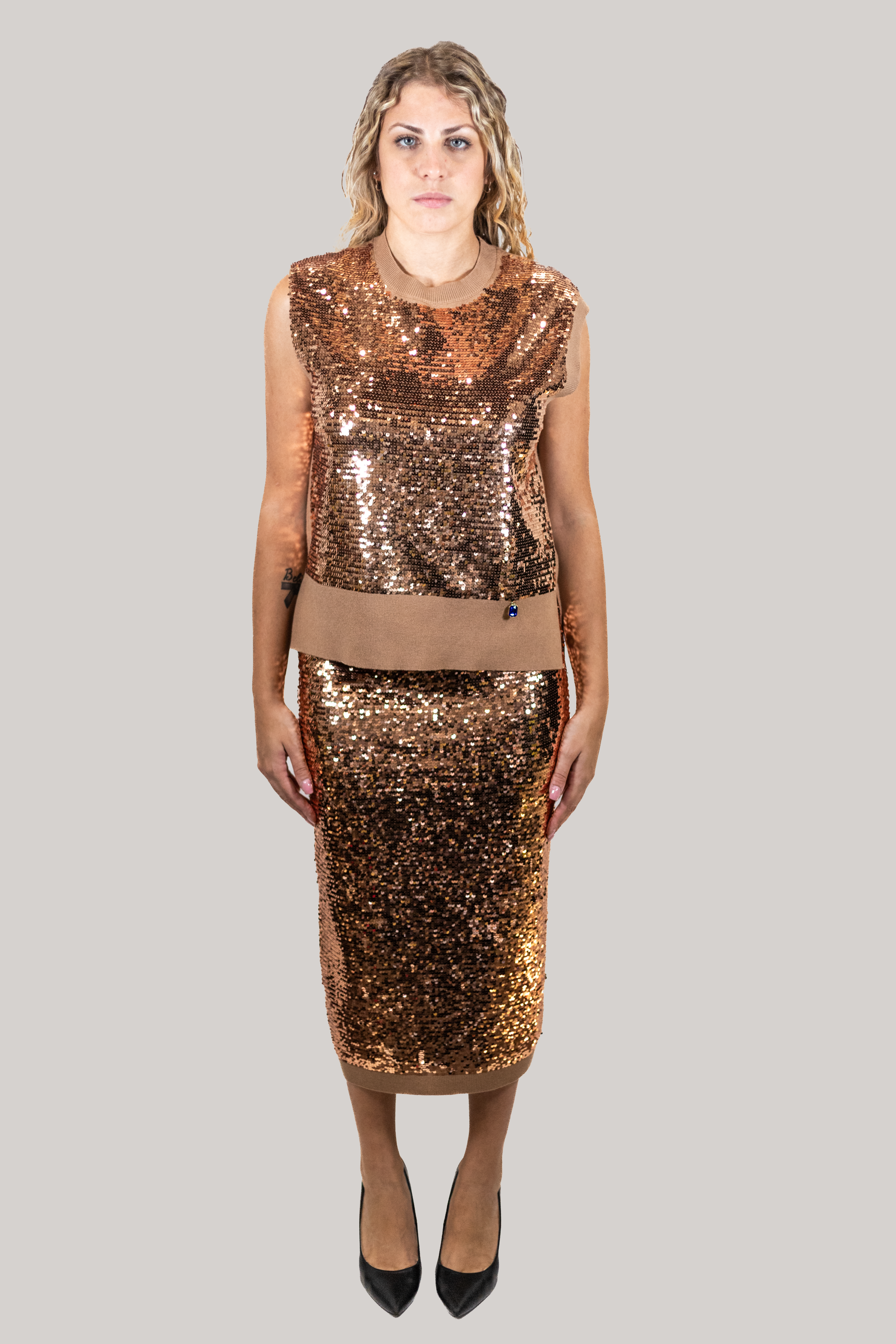 Maglia con paillettes DENNY ROSE